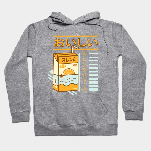 Japanese Aesthetic Juice Box Hoodie by DreamerWave